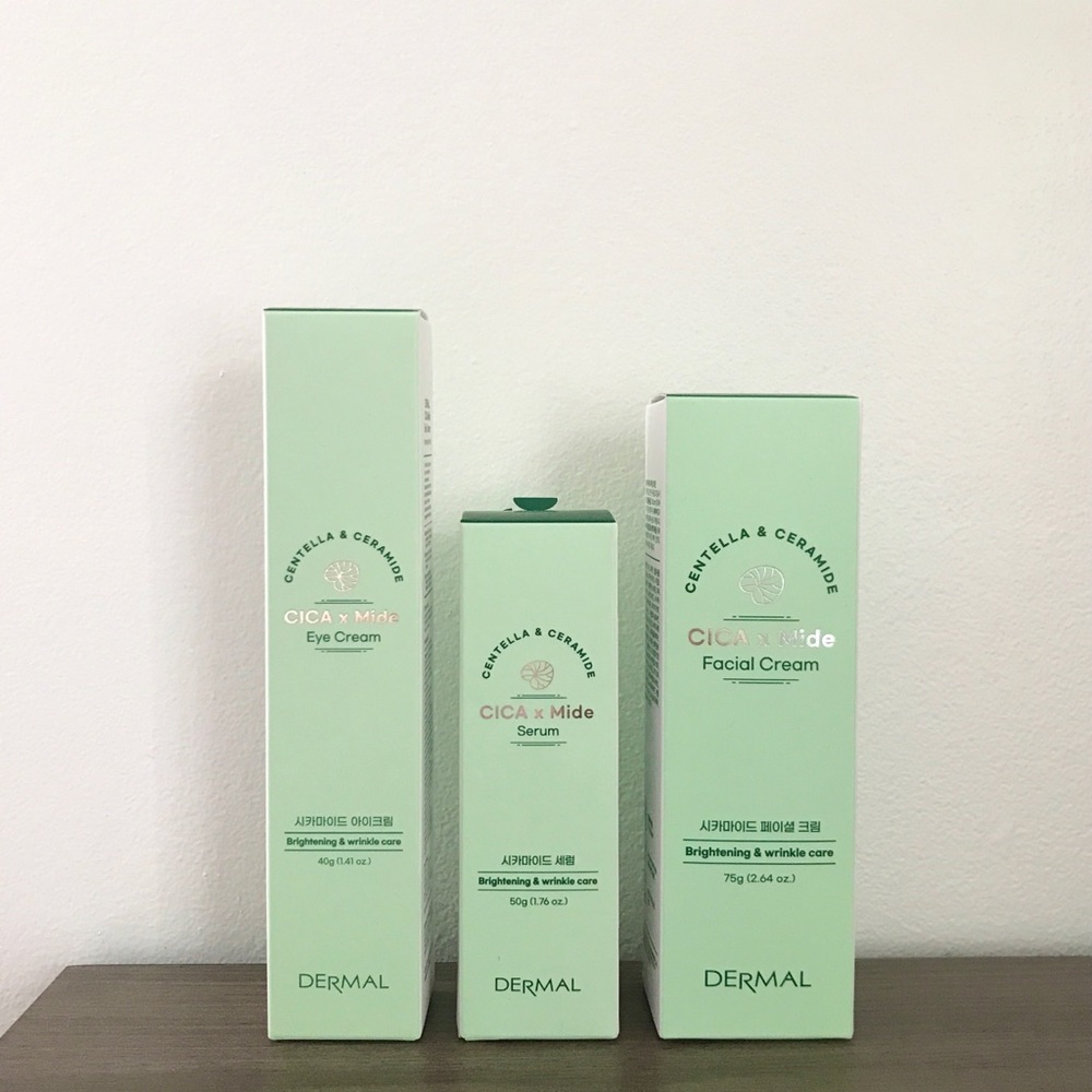 Kbeauty Dermal Cicamide Eye & Facial Cream + Serum Bundle Exp 2024